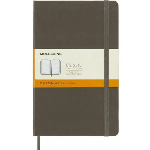 Notes Moleskine Classic L (13x21cm) w linie, twarda oprawa, brązowy