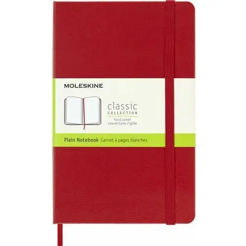 Moleskine Notes classic m (11,5x18 cm) gładki, twarda oprawa, czerwony, 208 stron