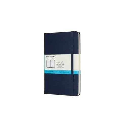 Moleskine Notes classic m (11,5x18 cm) w kropki, twarda oprawa, sapphire blue, 208 stron, niebieski