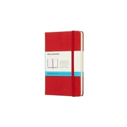 Moleskine Notes classic p (9x14 cm) w kropki, twarda oprawa, scarlet red, 192 strony, czerwony