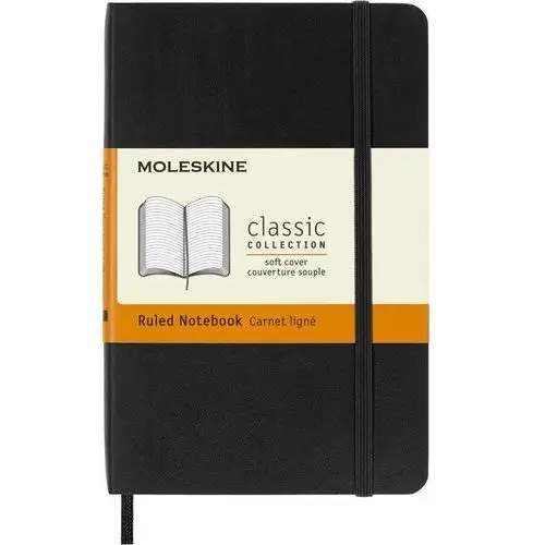 Moleskine Notes classic p (9x14cm) w linie, miękka oprawa, czarny