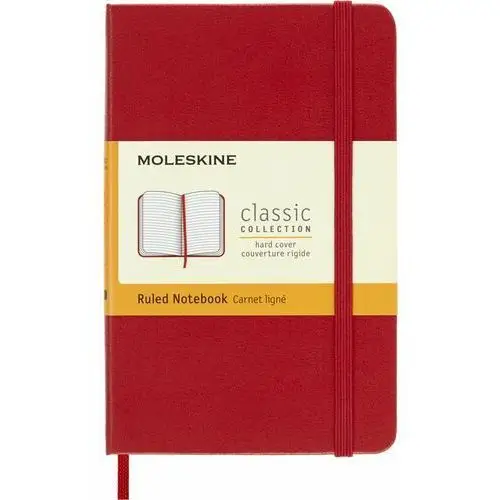 Moleskine Notes classic p (9x14cm) w linie, twarda oprawa, czerwony