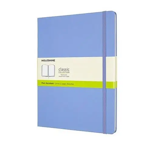 Notes classic xl (19x25 cm), gładki, twarda oprawa, hydrangea blue, 192 strony, niebieski Moleskine