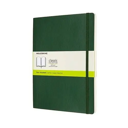 Moleskine Notes classic xl (19x25cm), w gładki, miękka oprawa, myrtle green, 192 strony, zielony