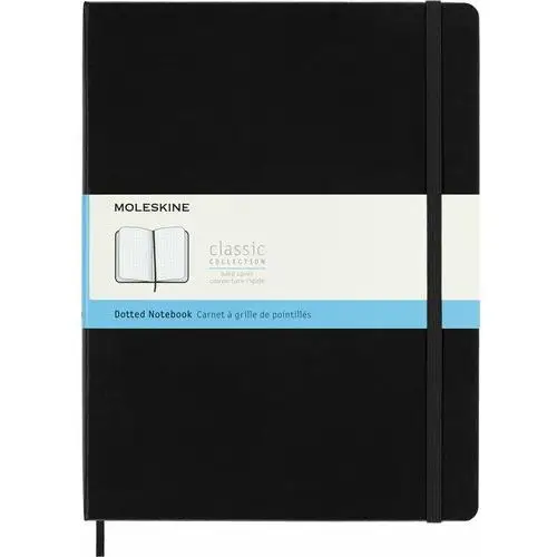 Notes Moleskine Classic XL (19x25cm) w kropki, twarda oprawa, czarny