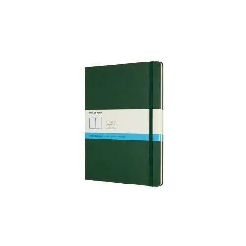 Notes classic xl (19x25cm) w kropki, twarda oprawa, myrtle green, 192 strony, zielony Moleskine