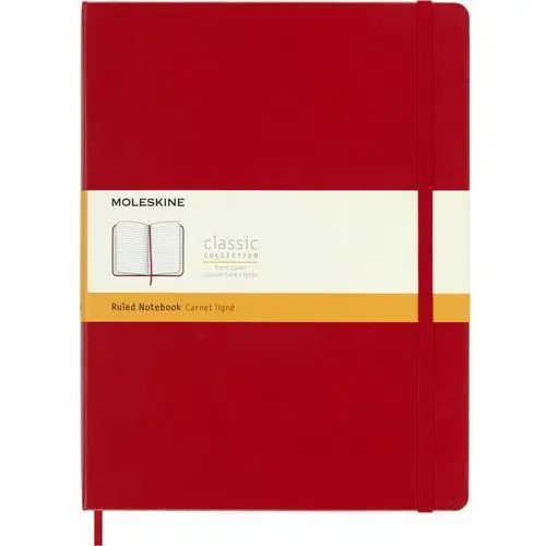 Moleskine Notes classic xl (19x25cm) w linie, twarda oprawa, czerwony