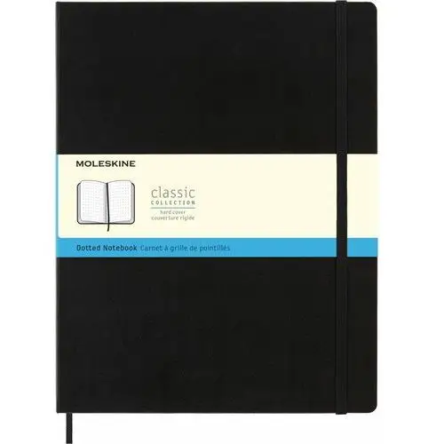 Moleskine Notes classic xxl (21,6x27,9cm) w kropki, twarda oprawa, czarny