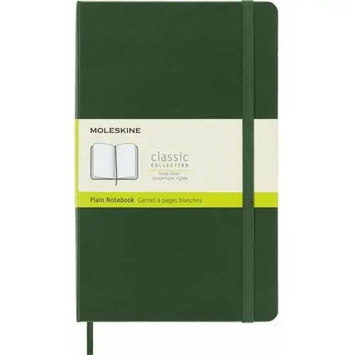 Moleskine Notes l (13x21cm) gładki, twarda oprawa, zielony