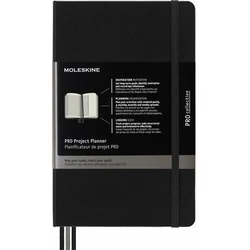 Notes Moleskine PRO Project Planner L (13x21 cm) twarda oprawa, czarny