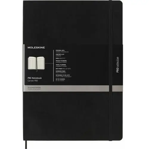Moleskine Notes professional a4 (21x29,7 cm), czarna miękka oprawa, 192 strony