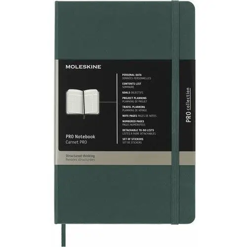 Moleskine Notes professional l (13x21 cm), forest green, twarda oprawa, 240 stron