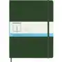 Moleskine Notes xl (19x25cm) w kropki, twarda oprawa, myrtle green, 192 stron Sklep