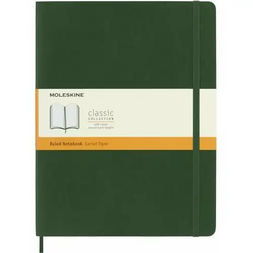 Moleskine Notes xl (19x25cm) w linie, miękka oprawa, myrtle green, 192 stron