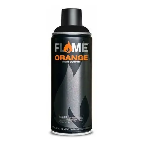 Farba w sprayu flame orange 400 ml thick black Molotow