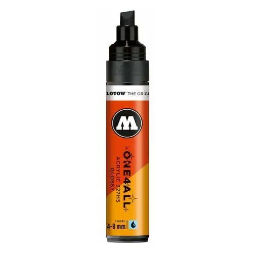 Molotow Marker akrylowy one4all 327hs - chisel - 4-8 mm - black gloss
