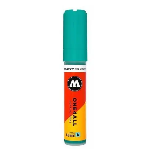 Marker akrylowy Molotow One4All 327HS - chisel - 4-8 mm - turquoise 235