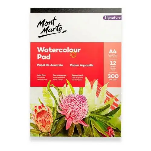 Blok Akwarelowy Mont Marte A4 12ARK, 300gsm