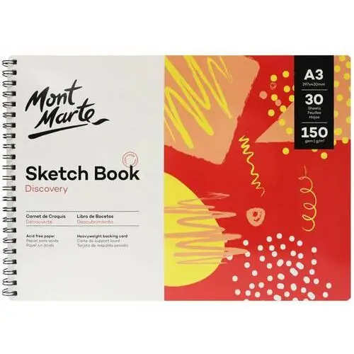 Mont marte Blok sketch book discovery a3 30 stron, 150gsm