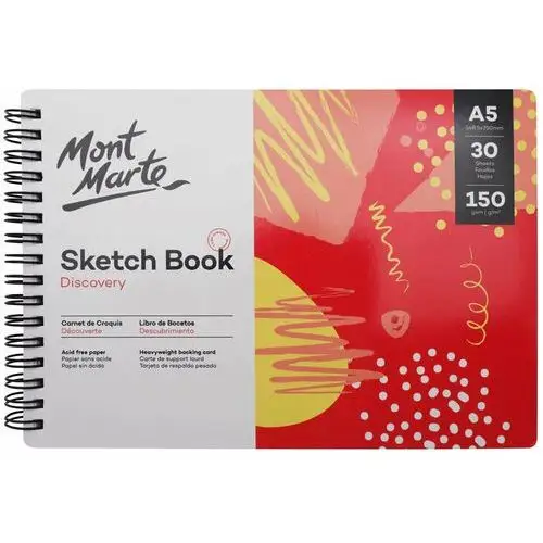 Blok Sketch Book Discovery Mont Marte A5 30 Stron, 150gsm