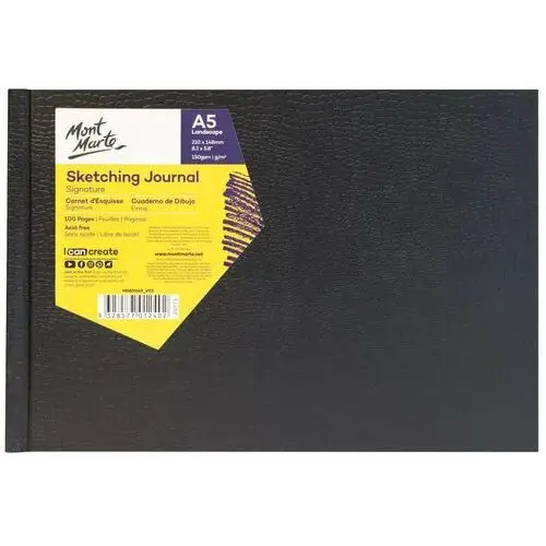 Blok Sketch Journal Mont Marte A5 Lscape 100 Stron, 150gsm