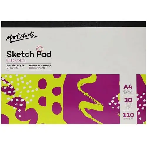 Blok Sketch Pad Mont Marte A4 30 Stron, 110gsm