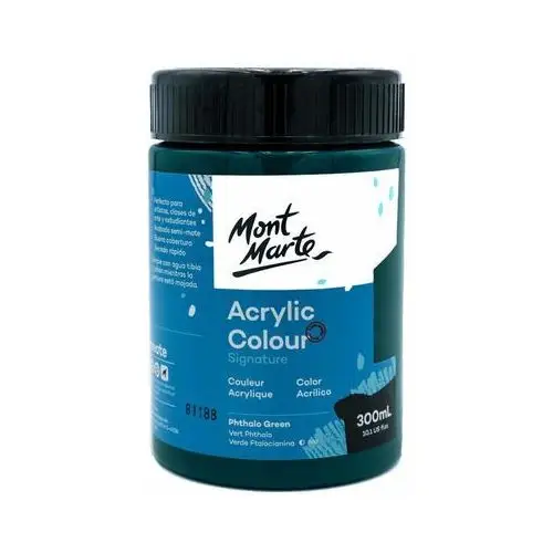 Mont marte Farba akrylowa signature 300ml phtalo green