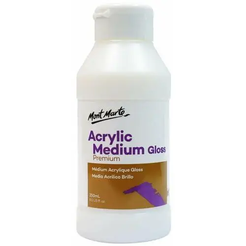 Medium akrylowe połysk 250ml Mont marte