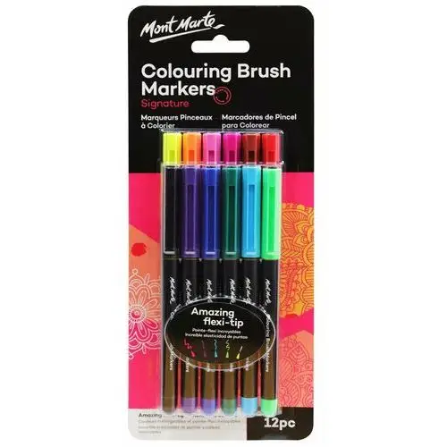 Zestaw Marker Coloring Brush Mont Marte 12SZT