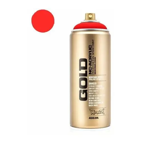 Farba w sprayu Montana GOLD - 400 ml - fluo fire red