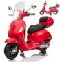 Motor na akumulator dla dzieci elektryczny Vespa Gts Red Milly Mally Sklep