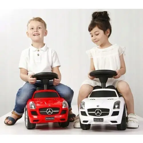 Multistore Jeździk, pchacz dla dzieci mercedes sls amg biały 2