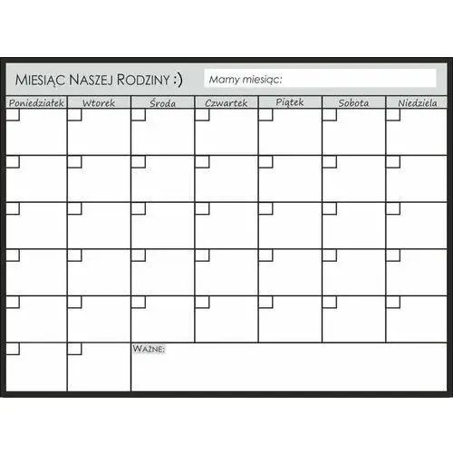 Planer kalendarz tablica magnetyczna na lodówkę /_pl Naklejkiozdobne