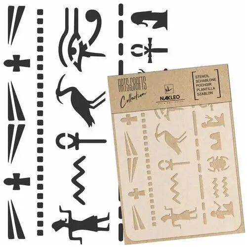 Szablon malarski scrapbooking – craft // EGIPSKIE HIEROGLIFY // A4
