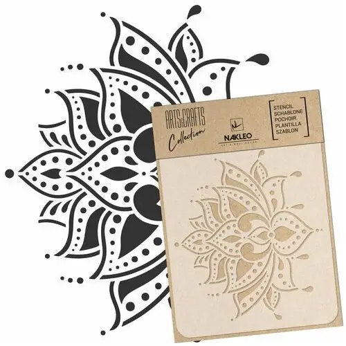 Szablon Malarski Scrapbooking – Craft // Indyjski Kwiat Lotosu // A4