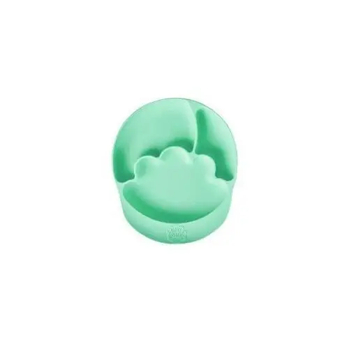Nana`s Manners Etap 2, Talerz silikonowy trójdzielny z przyssawką, zielony
