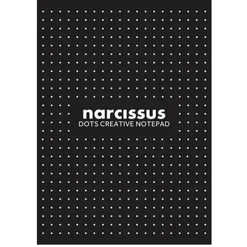 Narcissus , blok a4 klejony z góry, czarny, 60 kartek, 6 szt