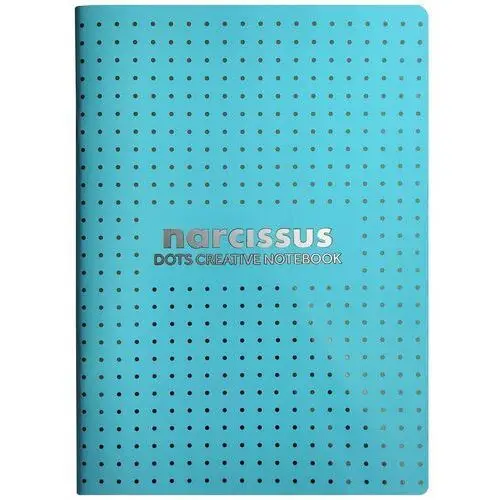Narcissus, Pakiet zeszytów A4 kropki, 48 kartek, błękitny, 6 szt