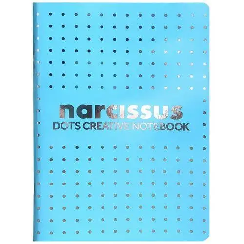 Narcissus , pakiet zeszytów a5 kropki, błękitny, 56 kartek, 6 szt