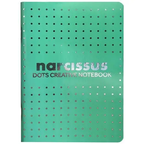 Pakiet zeszytów a5 kropki, zielony, 56 kartek, 6 szt. Narcissus