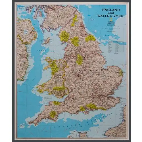 National Geographic, Anglia i Walia Classic mapa ścienna polityczna na podkładzie 1:868 000