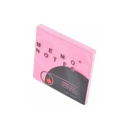 Memo notes 75x75 mm, 80 kartek, różowy brilliant Neopak