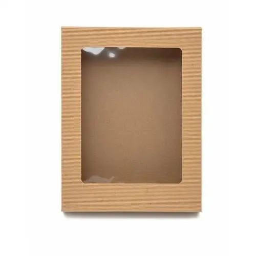 Neopak Pudełko karbowane z oknem 310x235x70mm wieczkowe