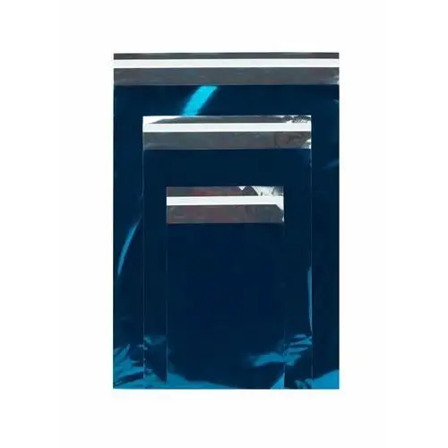 Neopak Woreczki metalizowane, 320x430+50mm niebieskie
