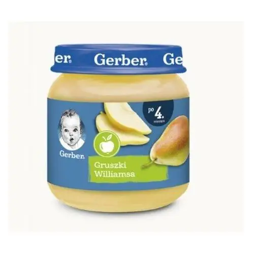 Nestle polska s.a. Gerber, deserek gruszki williamsa dla niemowląt po 4 miesiącu, 125 g
