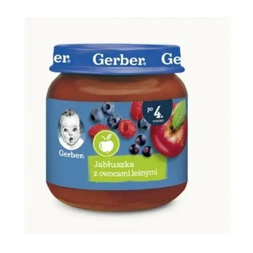 Nestle polska s.a. Gerber, deserek jabłuszka z owocami leśnymi dla niemowląt po 4 miesiącu, 125 g
