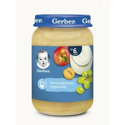 Nestle polska s.a. Gerber, deserek owocowy krem z jogurtem dla niemowląt po 6 miesiącu, 190 g