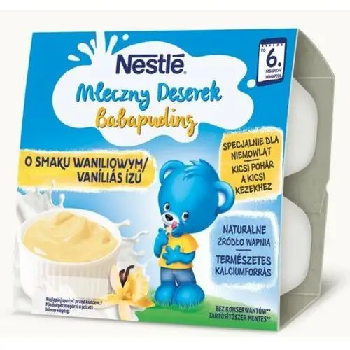 Nestle polska s.a. Nestle, mleczny deserek o smaku waniliowym dla niemowląt po 6 miesiącu, 400 g