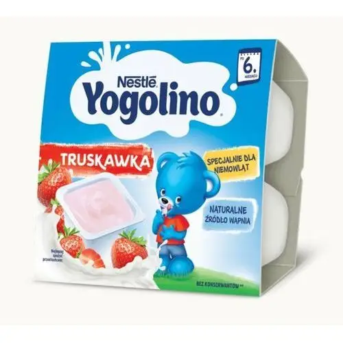Yogolino, jogurcik truskawka dla niemowląt po 6 miesiącu, 400 g Nestle