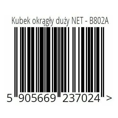 Kubek okrągły - pojemnik na długopisy czarny Net 2